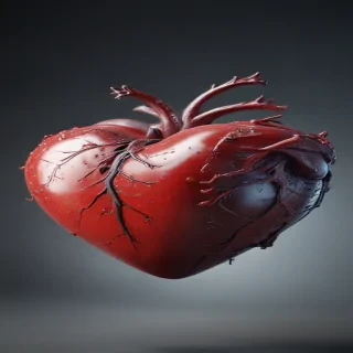blurred heart