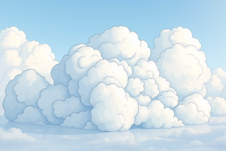 cartoon cloud drawing
