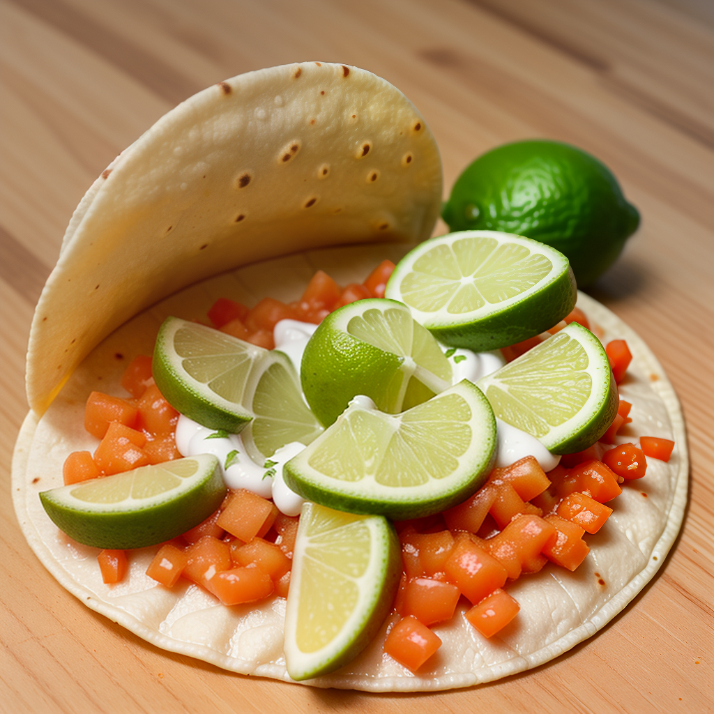 taco topper that may be infused with lime