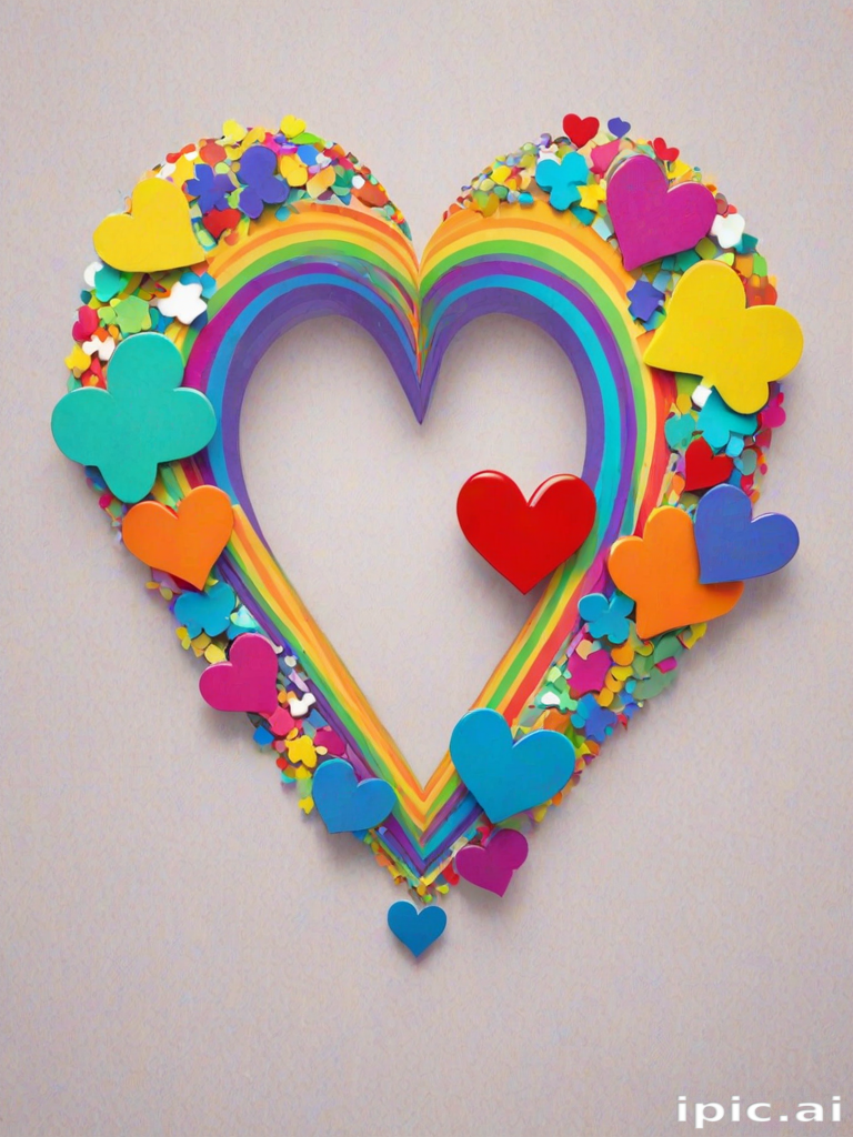 rainbow heart png