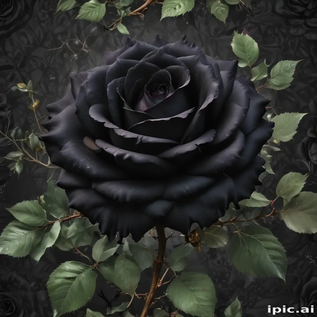 aesthetic black rose wallpaper