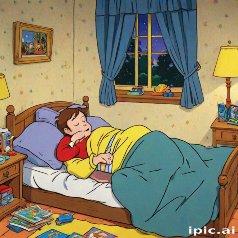 sleeping in cartoons