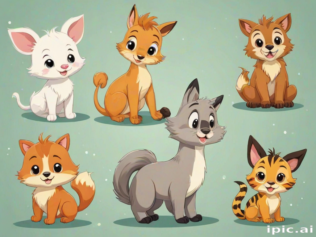 pictures of cute cartoon animals