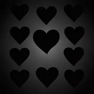 black heart background
