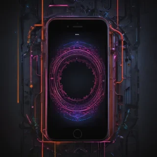 lock screen neon wallpaper iphone