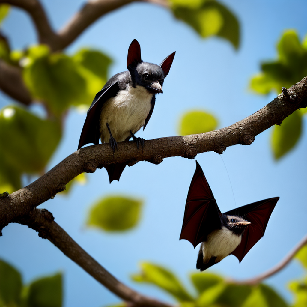 Bat in tree
