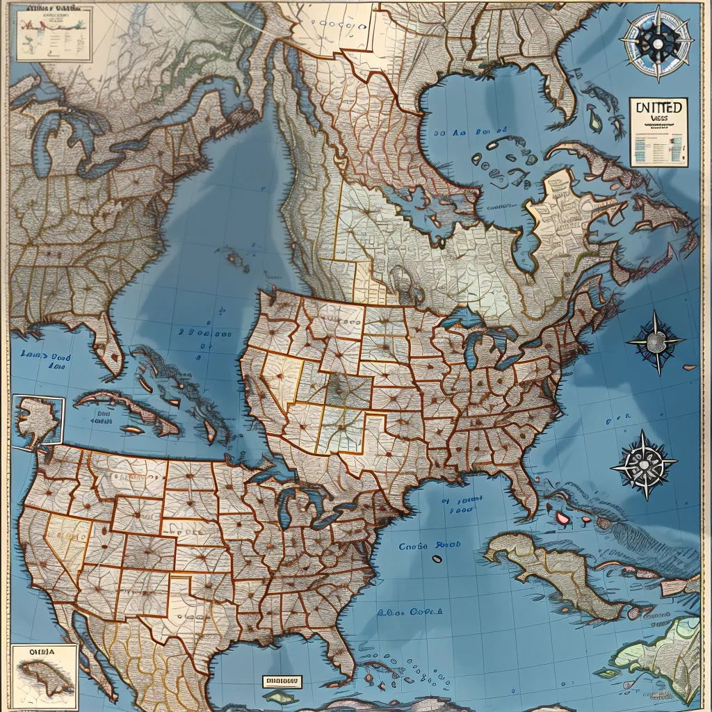 united states map