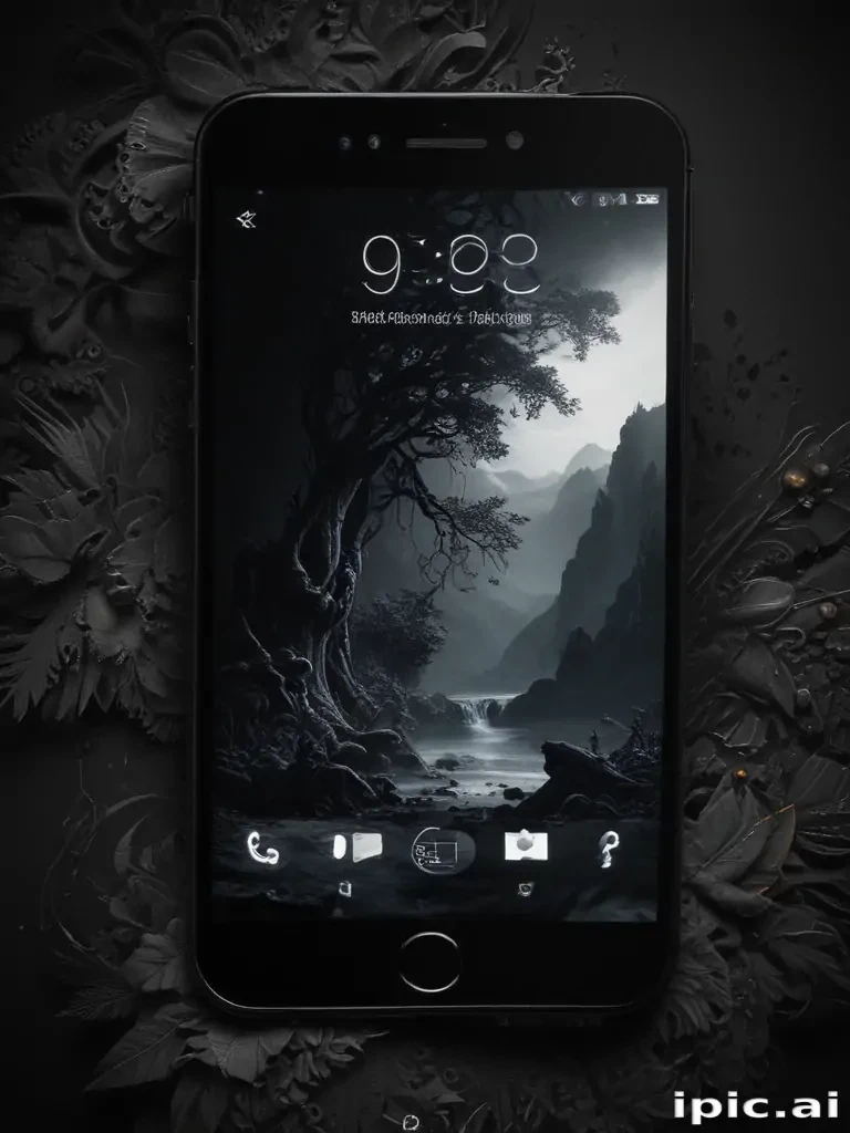 phone wallpaper black