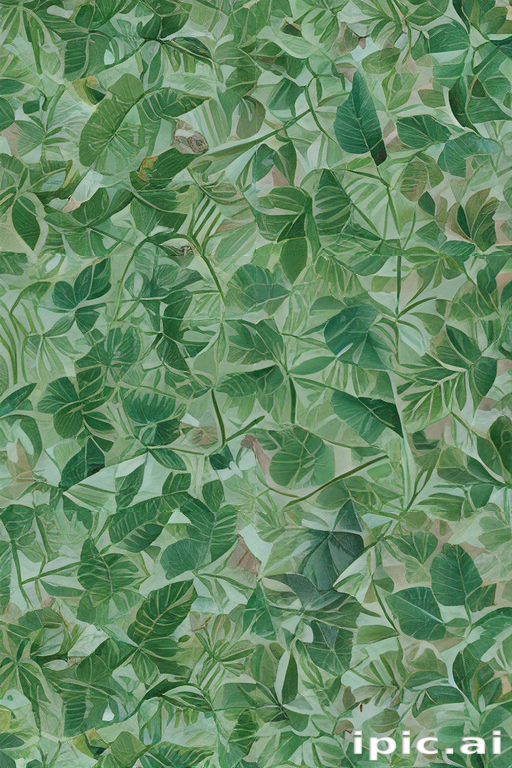 Vibrant Green Leaves Creating a Lush and Lively Nature Background