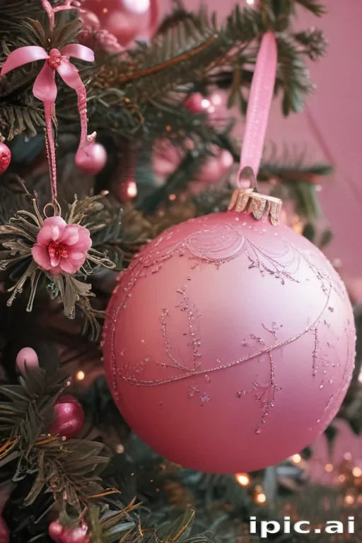 pink christmas aesthetic wallpaper
