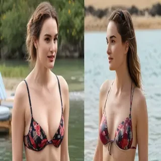 lily james bikini