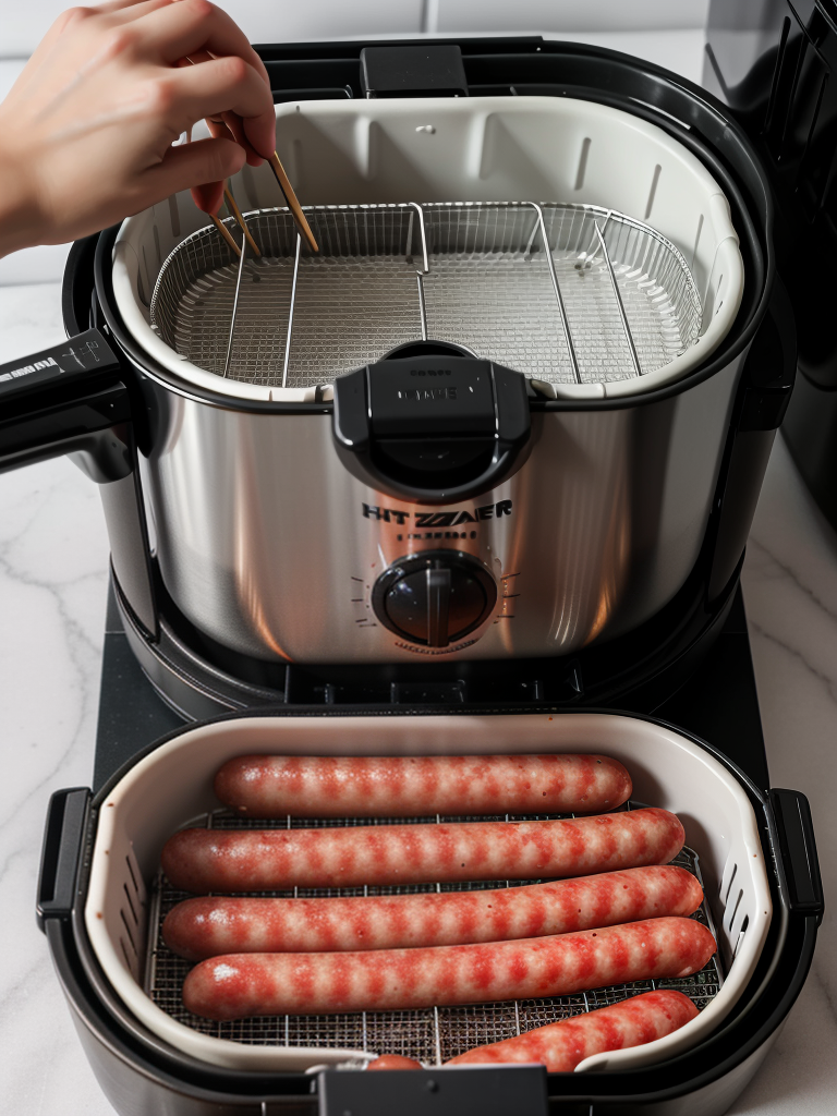 how to cook frozen sausage in air fryer