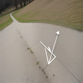 downward arrow
