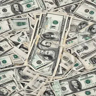 money with transparent background