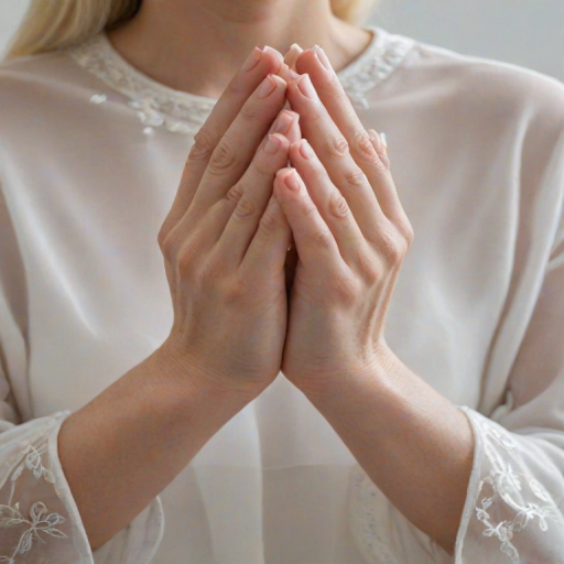 transparent prayer hands