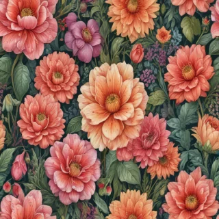 color drawings of flowers