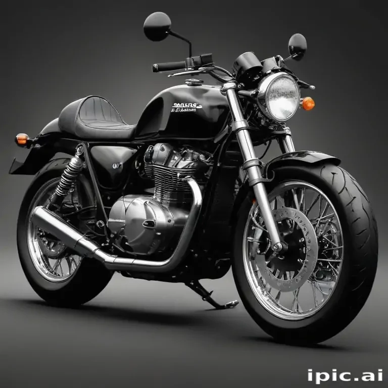 motorcycle clipart black and white