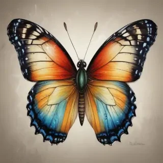 picture of butterfly drawing