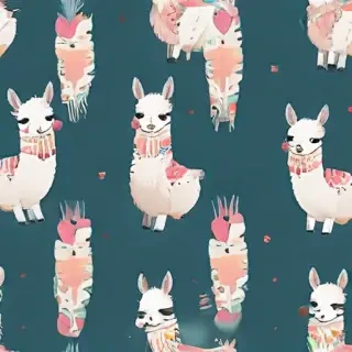 cute llama wallpaper