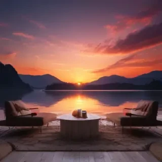aesthetic sunset wallpaper