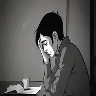 cartoon images of depression