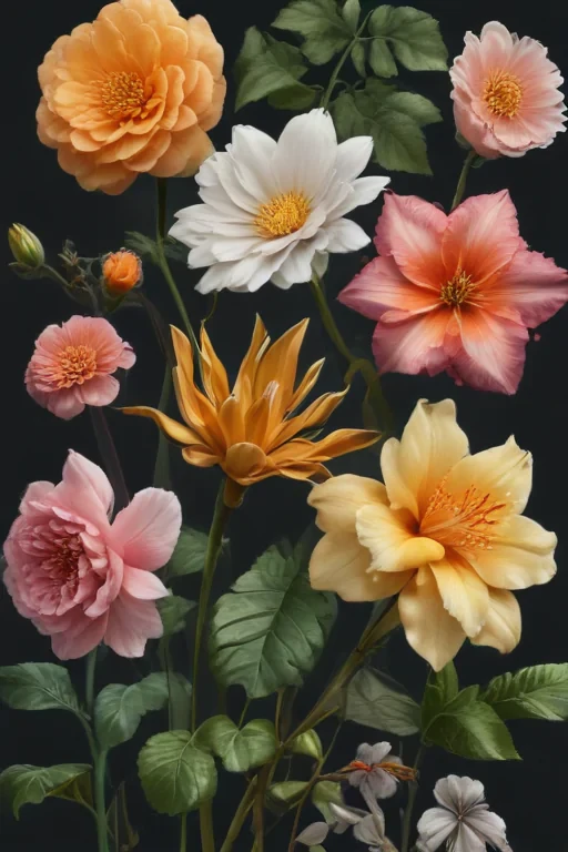 realistic flowers png