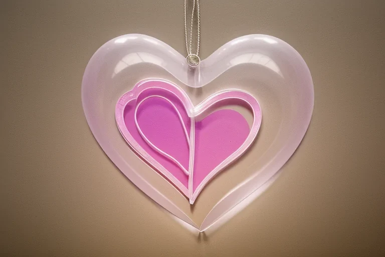 transparent heart outline