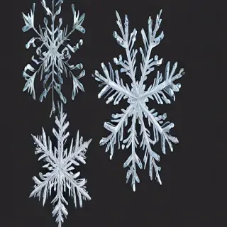 png snowflakes