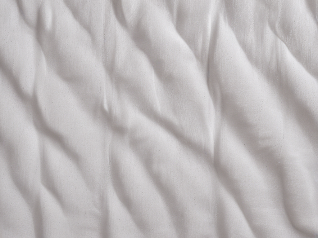 Textured Surface with Gentle Waves and Subtle Shadows in Soft White.