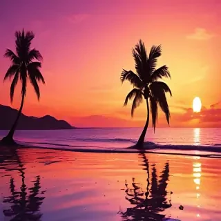 cute sunset wallpaper
