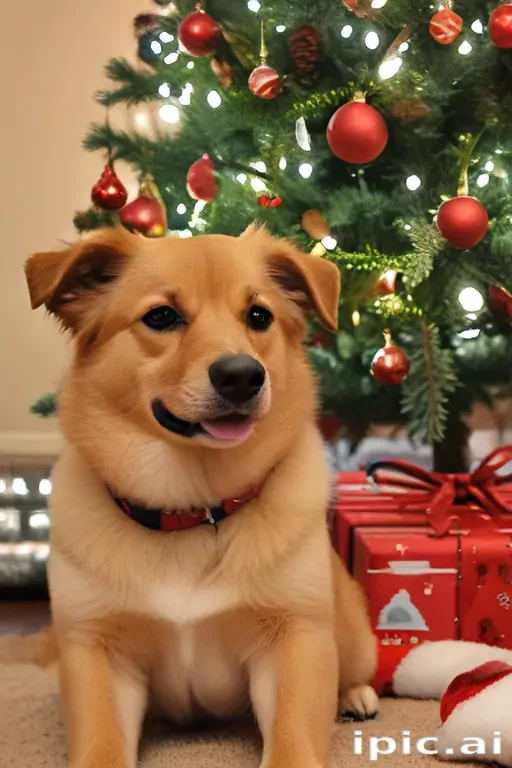 pictures of dogs christmas