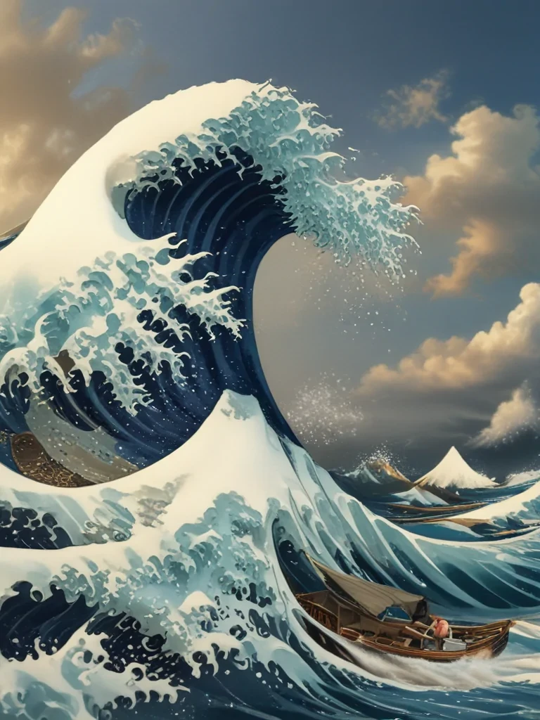 the great wave wallpaper