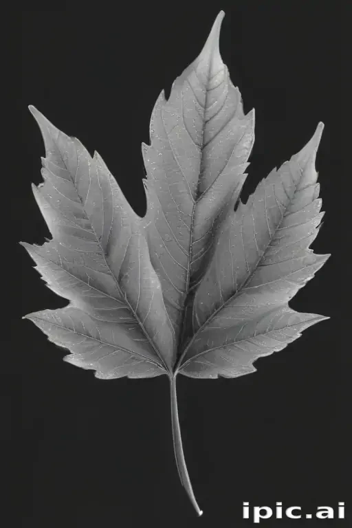 leaf clip art black and white