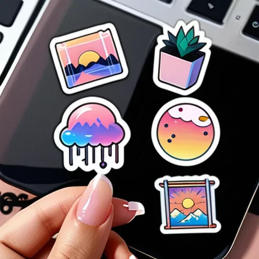 aesthetic transparent stickers