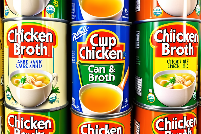 how many cups of chicken broth are in a can