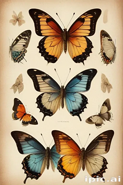vintage butterfly illustration