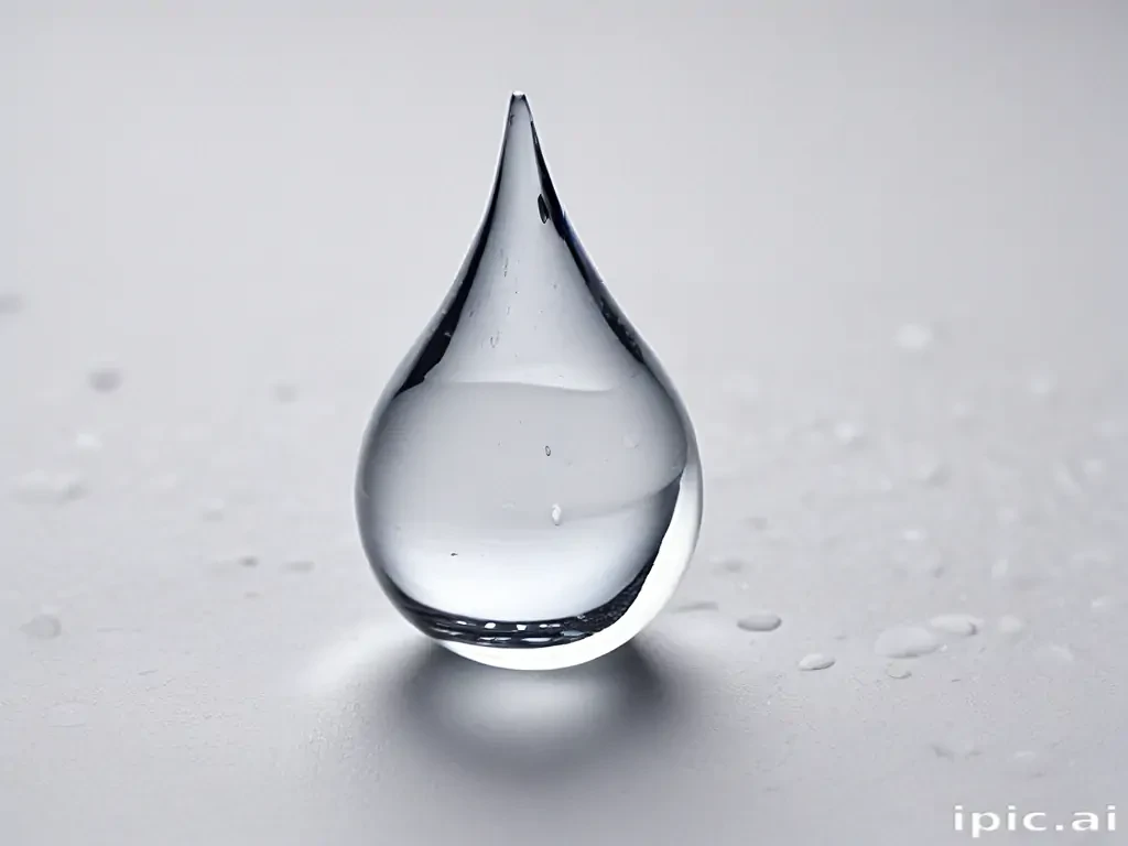 transparent water drop