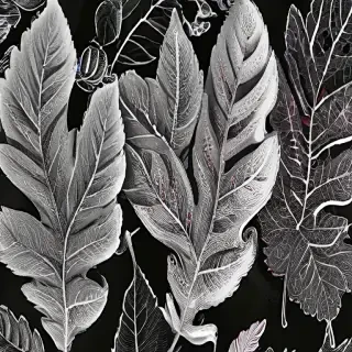 clipart leaf black and white