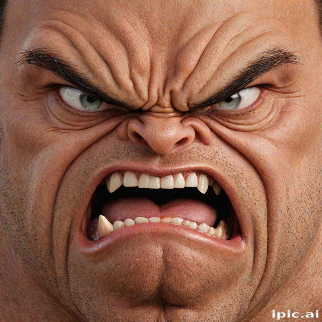 angry face