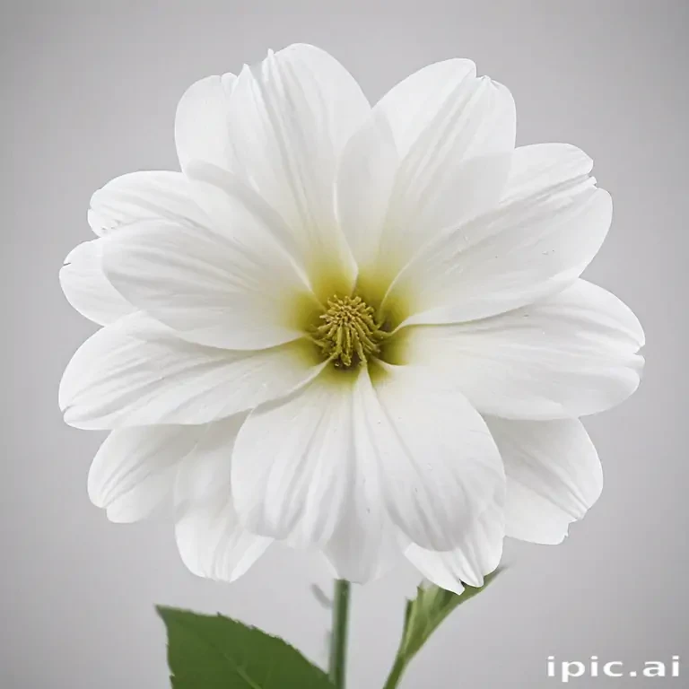 white background flower