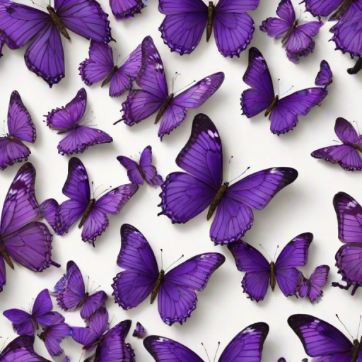 purple butterflies