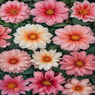 color drawings of flowers