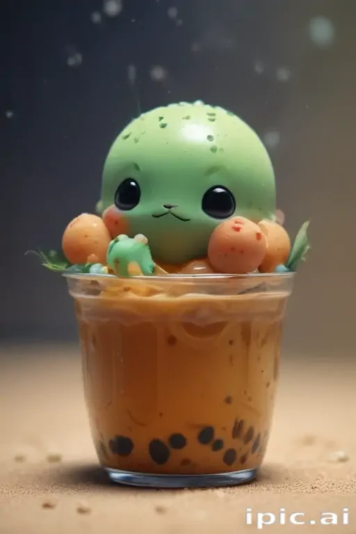 cute boba backgrounds