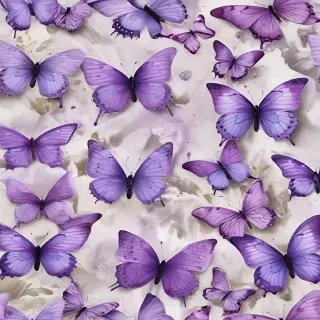 purple butterflies