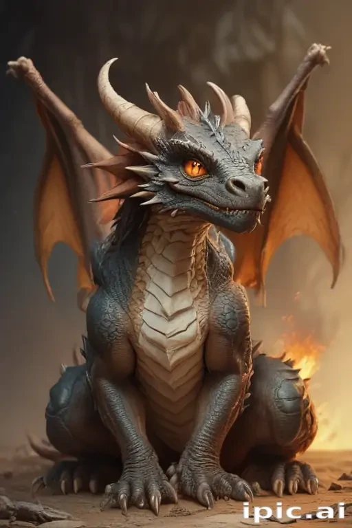 cartoon drawing of a dragon