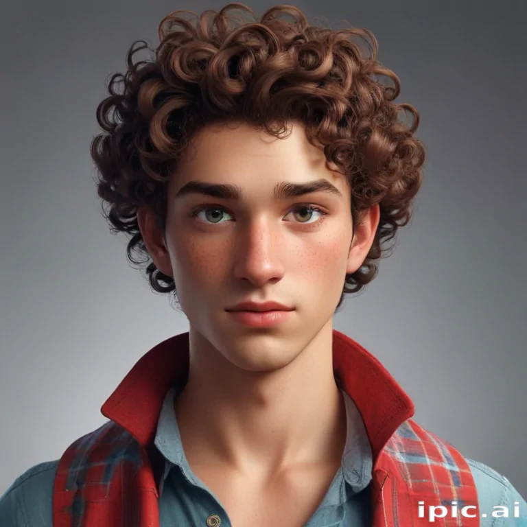 popular male cartoon characters with curly hair