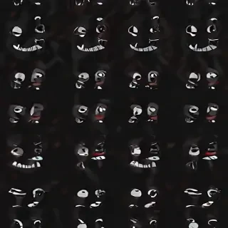 black wallpaper cute