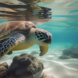 sea turtle desktop background