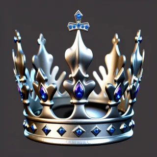 silver crown png