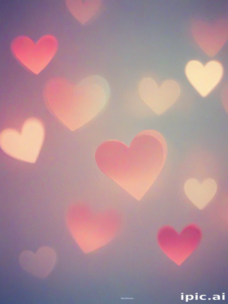 blurry heart wallpaper